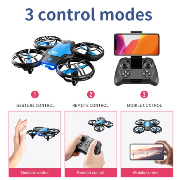 V8 New Mini Drone 4k profession HD 1080P Wide Angle Camera WiFi - Image 3
