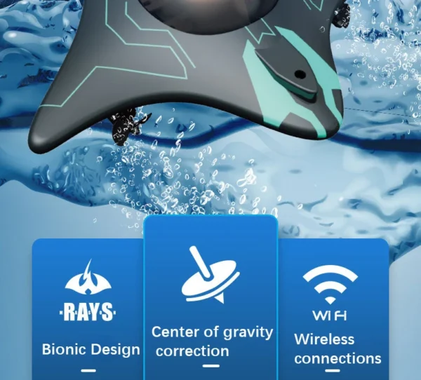 RC Boat Submarine with Camera Underwater 6CH Remote Control Wifi - Image 8