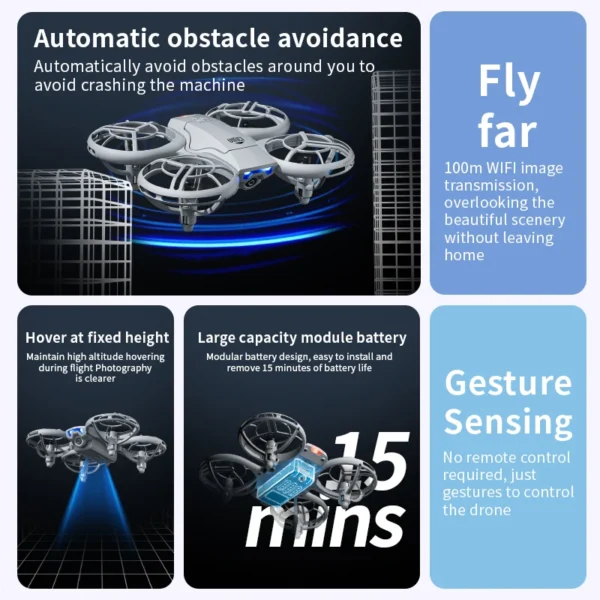 4DRC New V8 Mini Drone 6k profession HD Wide Angle Camera WiFi - Image 6
