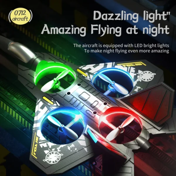 Remote Control Aircraft Gravity Sensing  L0712 RC Plane 2.4G - Image 2