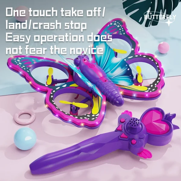 Glitter Butterfly Remote Control Aircraft 2.4GHz New V40 - Image 4