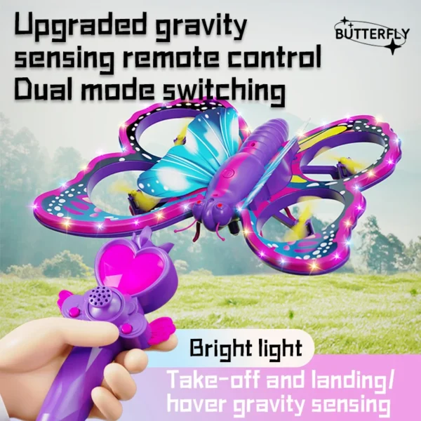 Glitter Butterfly Remote Control Aircraft 2.4GHz New V40 - Image 5