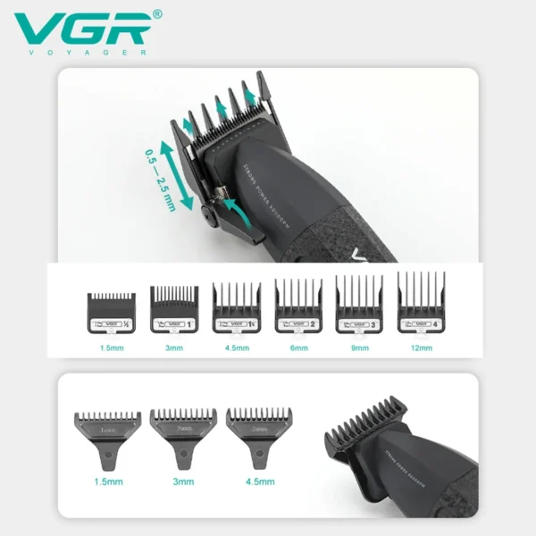 VGR Hair Trimmers Professional  V-640 - Image 5