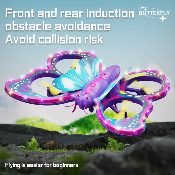 Glitter Butterfly Remote Control Aircraft 2.4GHz New V40 - Image 2