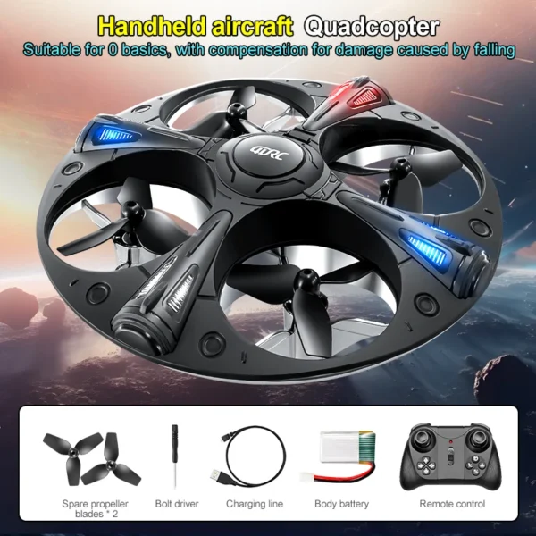 4DRC New V43 Mini UFO RC Drone With LED Light Altitude Hold Quadcopter Anti-collision - Image 6