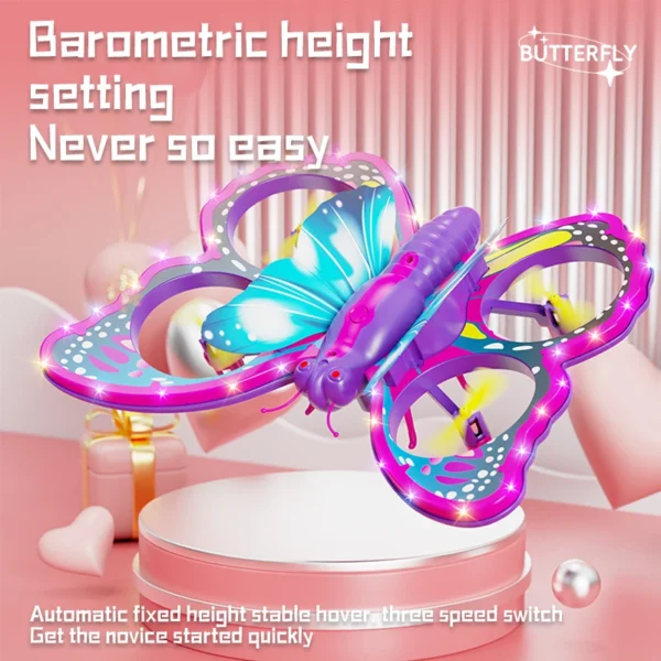 Glitter Butterfly Remote Control Aircraft 2.4GHz New V40 - Image 3