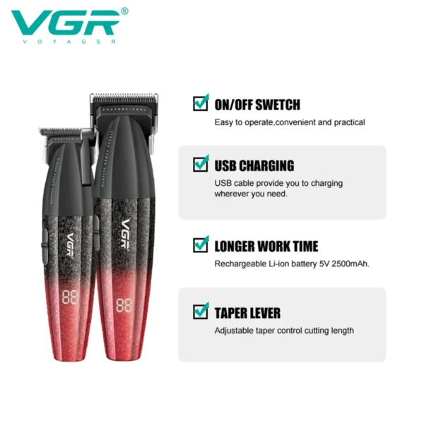 VGR Hair Trimmers Professional  V-640 - Image 2