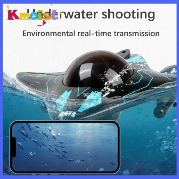 RC Boat Submarine with Camera Underwater 6CH Remote Control Wifi