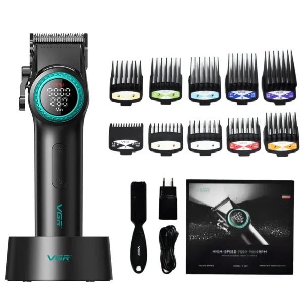 VGR Hair Trimmer Barber Clippers for Men V-001 - Image 10