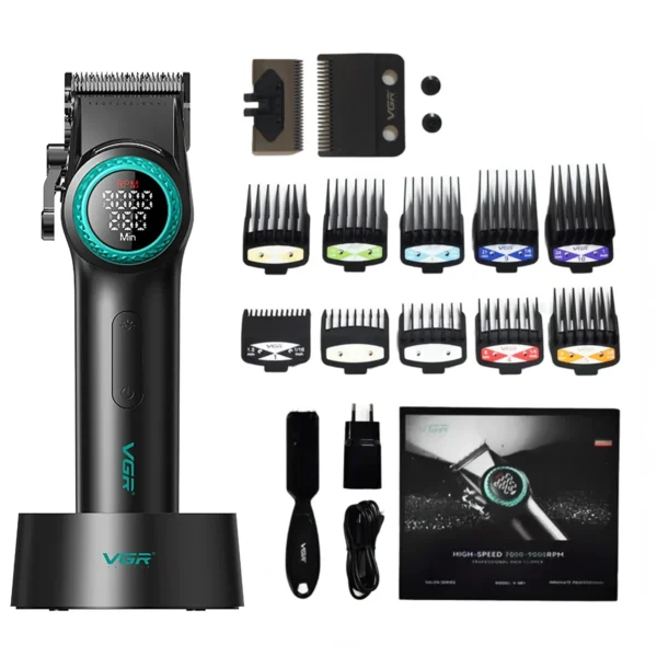 VGR Hair Trimmer Barber Clippers for Men V-001 - Image 9