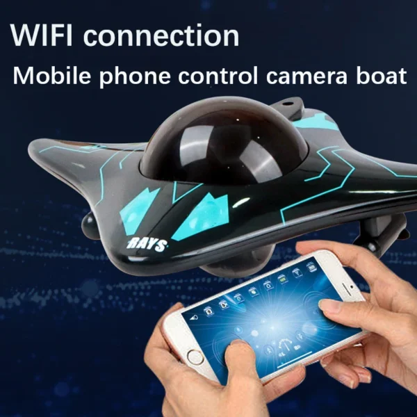 RC Boat Submarine with Camera Underwater 6CH Remote Control Wifi - Image 3