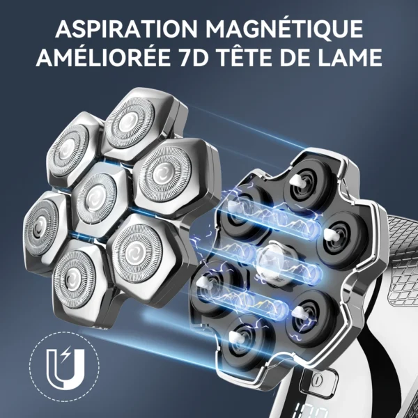 Electric Head Shaver for Men Floating Cutter Magnetic 5 in 1  Kensen S18 - Image 2