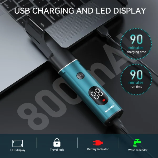 Kensen S16 Electric Hair Trimmer for Men 3 In 1 - Image 3