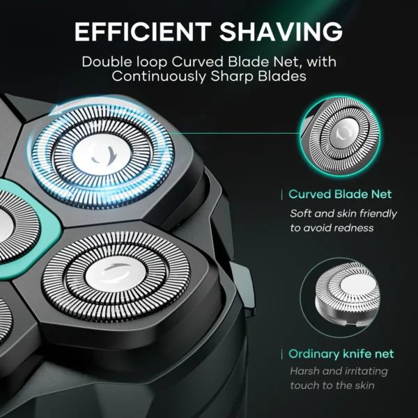 KENSEN Electric Head Shavers for Bald Men 6D Magnetic Razor - Image 3