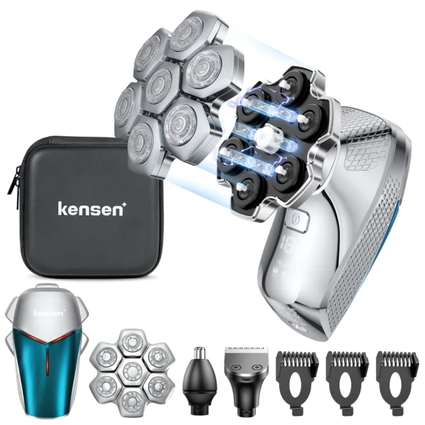 Electric Head Shaver for Men Floating Cutter Magnetic 5 in 1  Kensen S18 - Image 7