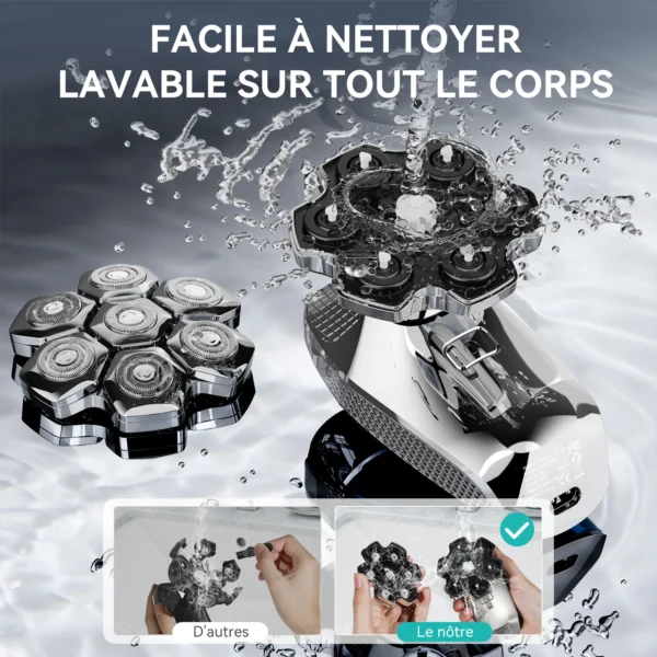 Electric Head Shaver for Men Floating Cutter Magnetic 5 in 1  Kensen S18 - Image 5